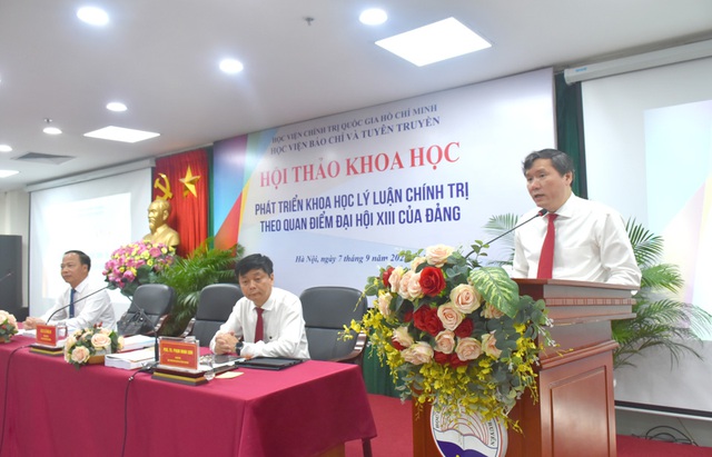Ph&aacute;t triển khoa học l&yacute; luận ch&iacute;nh trị theo quan điểm Đại hội XIII của Đảng

 - Ảnh 3.