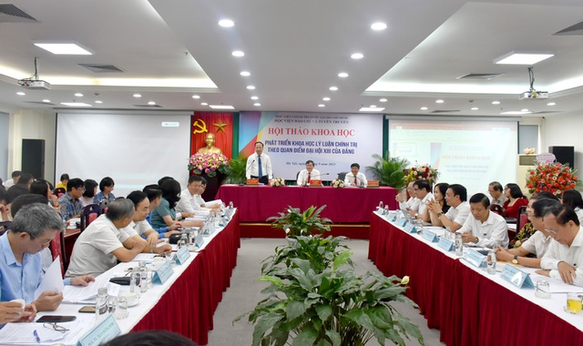 Ph&aacute;t triển khoa học l&yacute; luận ch&iacute;nh trị theo quan điểm Đại hội XIII của Đảng

 - Ảnh 5.