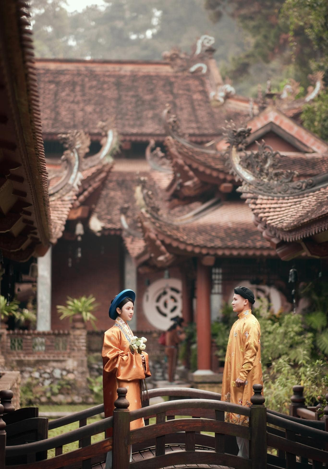 Hé lộ ngôi chùa cách Hà Nội 60km Quang Hải và Chu Thanh Huyền đến chụp ảnh cưới - Ảnh 1.