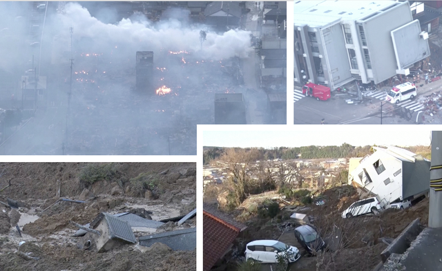 Động đất ở Nhật Bản: Hình ảnh mới nhất từ tâm chấn nhìn từ trên cao gây ám ảnh - Ảnh 2.