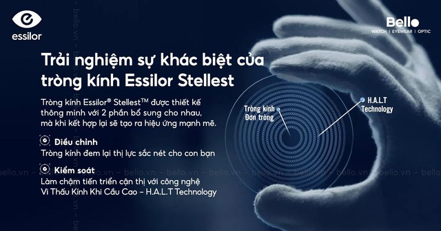 Bello Eyewear là đối tác chiến lược tròng kính Essilor Stellest tại Việt Nam