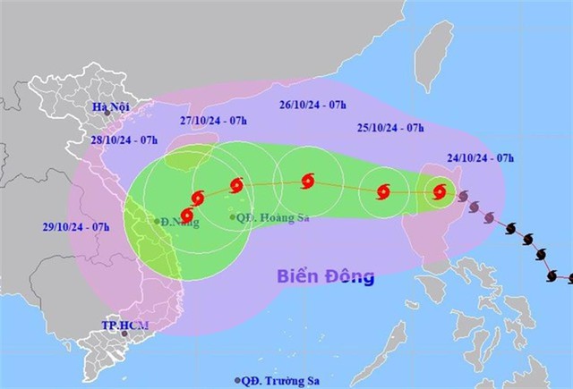 Bộ Công an gửi công điện về ứng phó diễn biến bão Trami- Ảnh 1.