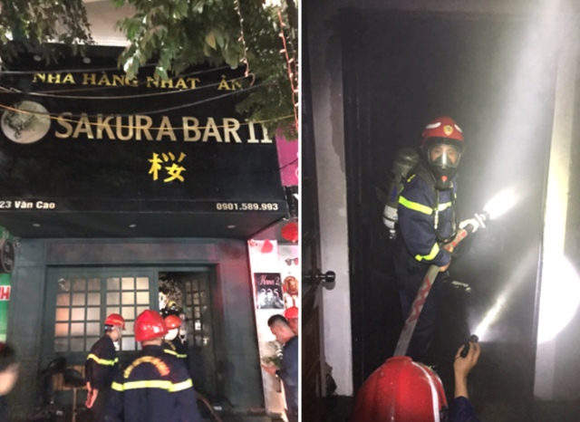 Quán bar ở Hải Phòng bất ngờ bốc cháy trong đêm- Ảnh 2.