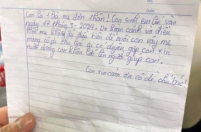 Xót xa lời nhắn của mẹ đơn thân bỏ con trai sơ sinh ở gốc đa đầu làng nhờ người nuôi giúp- Ảnh 2.