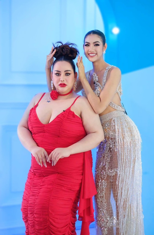 Mỹ nhân chuyển giới nặng 140kg gây sốt vì thi Hoa hậu Hoàn vũ Campuchia - Ảnh 2.