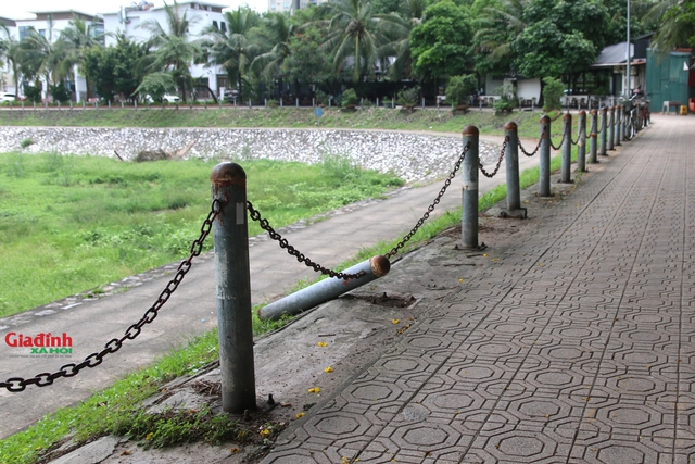 Mưa lớn nhiều ngày, hồ điều hòa rộng 2,7 ha ở Hà Nội vẫn cạn trơ đáy, cỏ dại mọc um tùm - Ảnh 9.