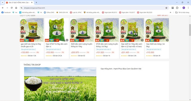 Trên sàn thương mại điện tử Shopee, gạo ST25 giả được rao bán tràn lan- Ảnh 2.