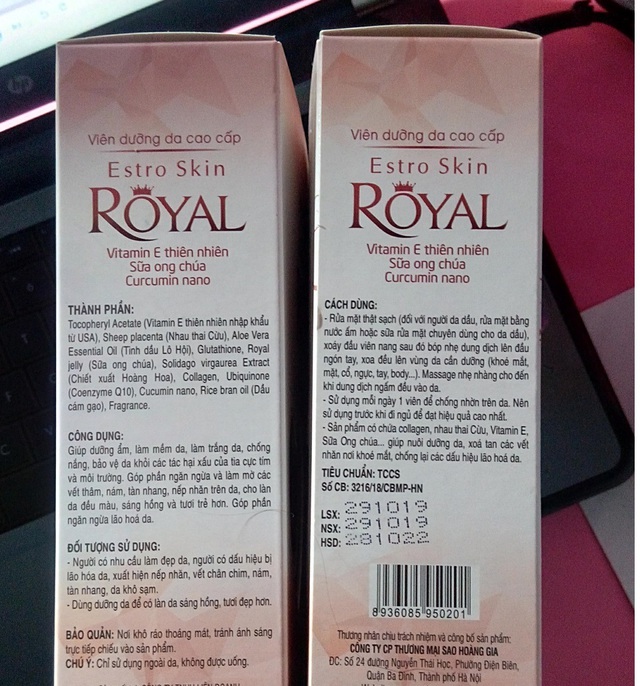 Đình chỉ lưu hành toàn quốc mỹ phẩm làm đẹp da Estro Skin Royal vì chứa nhiều chất cấm- Ảnh 4.