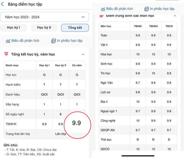 Nữ sinh Hà Nội gây sốt với điểm trung bình học tập cả năm 9.9 - Ảnh 2.