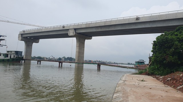 Hình hài mới nhất cây cầu vượt sông lớn ở Nam Định sắp thay thế phà Đống Cao- Ảnh 6.