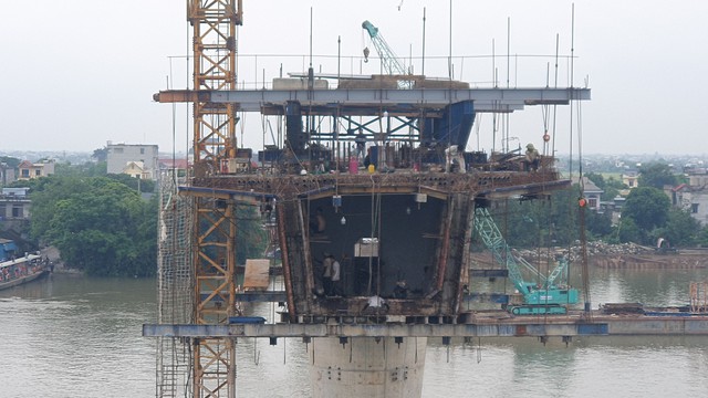 Hình hài mới nhất cây cầu vượt sông lớn ở Nam Định sắp thay thế phà Đống Cao- Ảnh 14.