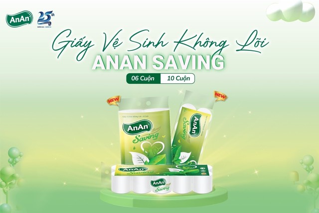 Thương hiệu AnAn ra mắt dòng sản phẩm mới Giấy vệ sinh không lõi AnAn Saving - Ảnh 1.