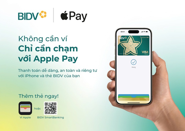 BIDV giới thiệu dịch vụ thanh toán Apple Pay đến chủ thẻ- Ảnh 1.