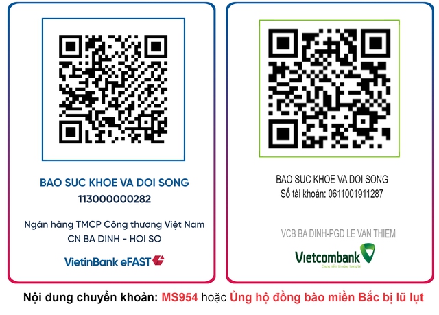 MS 954: Báo Sức khỏe và Đời sống kêu gọi chung tay cứu trợ đồng bào miền Bắc bị ảnh hưởng mưa lũ- Ảnh 2.