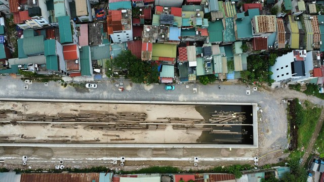 Hình ảnh hầm chui đường Vành đai 2.5 ở Hà Nội thi công trở lại sau bão số 3- Ảnh 8.