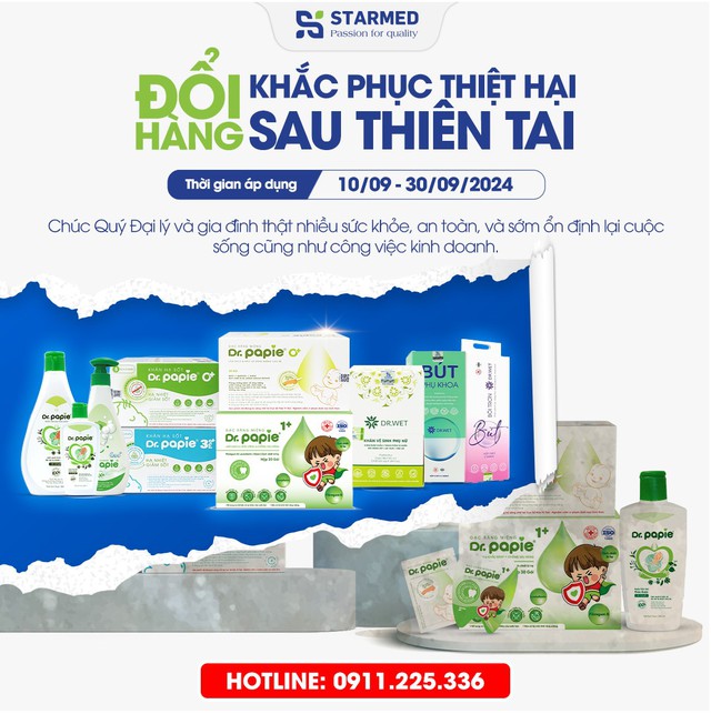 Tập đoàn Dược phẩm STARMED chung tay sẻ chia cùng đồng bào bão lũ - Ảnh 2.