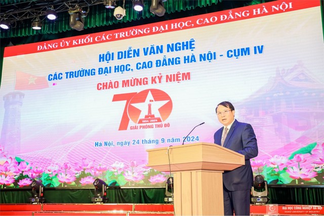 Đại học Công nghiệp Hà Nội xuất sắc đạt giải Nhất hội diễn nghệ thuật chào mừng kỷ niệm 70 năm Giải phóng Thủ đô (10/10/1954 - 10/10/2024)- Ảnh 2.