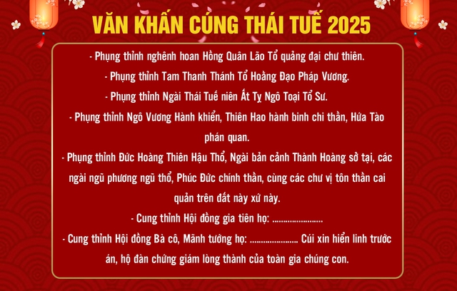 Có thêm 1 ngày đẹp giúp gia chủ không kịp cúng Thái tuế đêm Giao thừa có cơ hội hóa giải vận hạn - Ảnh 5.