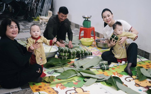 Con trai Phương Oanh - Shark Bình đáng yêu với trang phục Tết  - Ảnh 3.