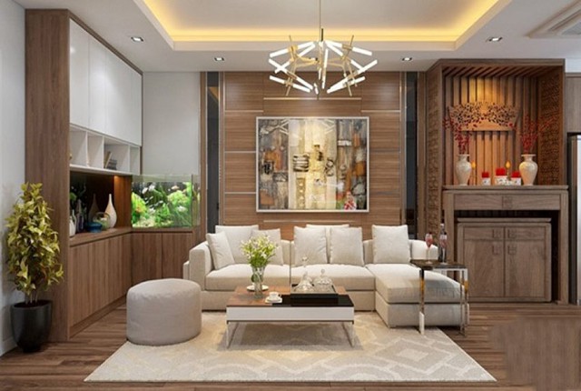 Có nên xây phòng thờ riêng hay để chung với phòng khách? - Ảnh 3.
