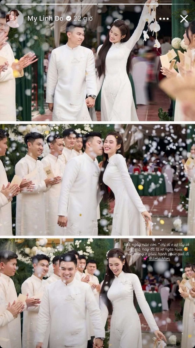 Đỗ Mỹ Linh tiết lộ bí mật thú vị về Đỗ Thị Hà trong lễ ăn hỏi - Ảnh 2. Đỗ Mỹ Linh tiết lộ bí mật thú vị về Đỗ Thị Hà trong lễ ăn hỏi - Ảnh 2.