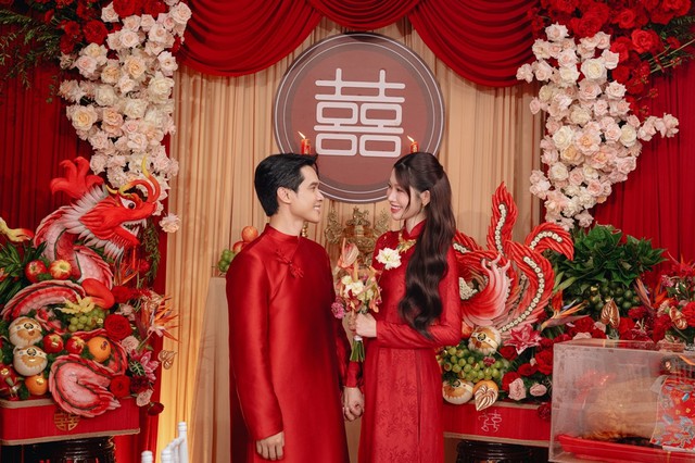 Á hậu Chế Nguyễn Quỳnh Châu rạng rỡ trong lễ vu quy - Ảnh 7. Á hậu Chế Nguyễn Quỳnh Châu rạng rỡ trong lễ vu quy - Ảnh 7.