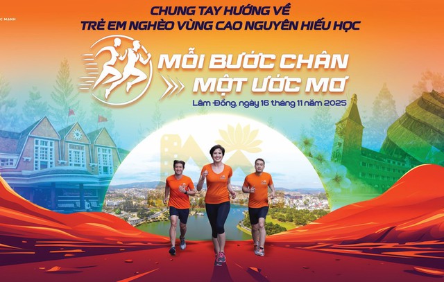 Giải Marathon thiện nguyện gây qũy học bổng cho trẻ em nghèo vùng cao nguyên - Ảnh 1. Giải Marathon thiện nguyện gây qũy học bổng cho trẻ em nghèo vùng cao nguyên - Ảnh 1.