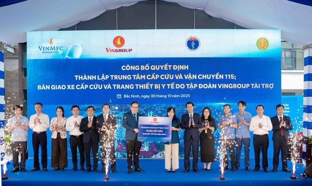 Vingroup hỗ trợ Bắc Ninh xây dựng hệ thống cấp cứu ngoại viện hiện đại, sẵn sàng ứng cứu trong 'thời gian vàng' - Ảnh 1. Vingroup hỗ trợ Bắc Ninh xây dựng hệ thống cấp cứu ngoại viện hiện đại, sẵn sàng ứng cứu trong 'thời gian vàng' - Ảnh 1.