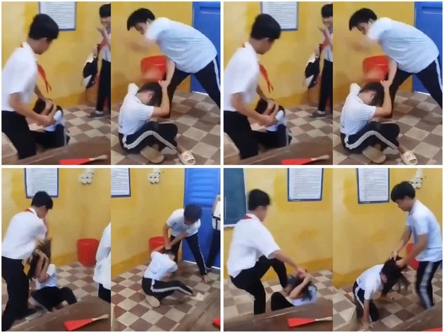 An Giang: Công an vào cuộc vụ nữ sinh bị 2 bạn nam đánh dã man trong lớp học - Ảnh 1. An Giang: Công an vào cuộc vụ nữ sinh bị 2 bạn nam đánh dã man trong lớp học - Ảnh 1.
