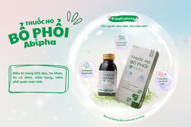 Thuốc ho bổ phổi Abipha: Bí quyết giảm ho cho người mắc cúm - Ảnh 2.