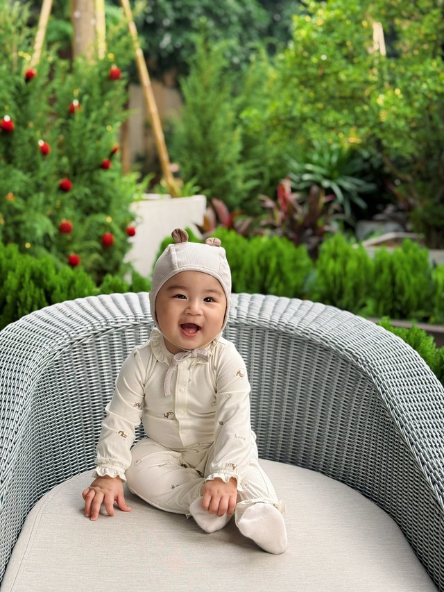 Bé Panda nhà MC Mai Ngọc ' đốn tim ' fan với nụ cười đáng yêu - Ảnh 3.