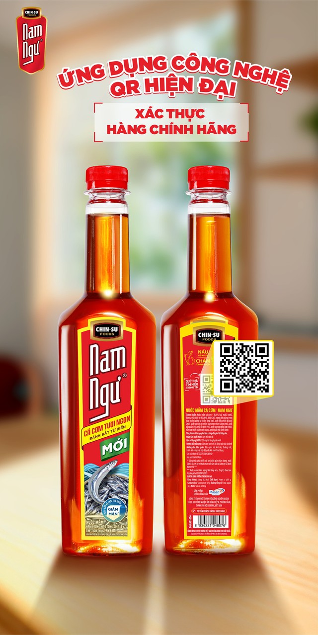 Dễ dàng xác thực hàng chính hãng khi quét QR Code trên mỗi chai nước mắm Nam Ngư - Ảnh 1.