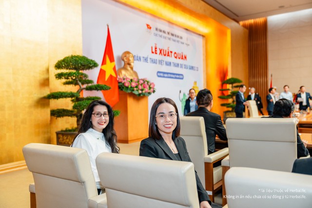 Herbalife Việt Nam đồng hành cùng Ủy ban Olympic Việt Nam tổ chức Lễ Xuất Quân của Đoàn Thể Thao Việt Nam tham dự SEA Games 33 - Ảnh 3. Herbalife Việt Nam đồng hành cùng Ủy ban Olympic Việt Nam tổ chức Lễ Xuất Quân của Đoàn Thể Thao Việt Nam tham dự SEA Games 33 - Ảnh 3.
