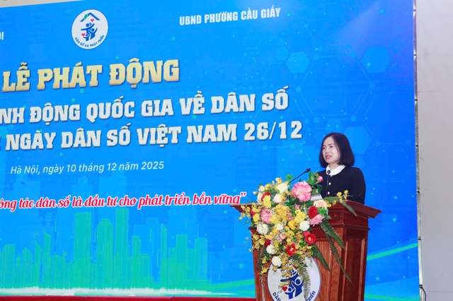 Hà Nội phát động hưởng ứng Tháng hành động quốc gia về Dân số và kỷ niệm Ngày Dân số Việt Nam 26/12 - Ảnh 2.