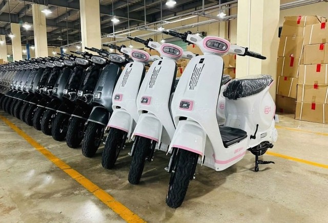 Xe máy điện giá 15,8 triệu đồng của Việt Nam đẹp phong cách, pin bền, khung thép cứng cáp rẻ hơn cả Wave Alpha thích hợp với chị em - Ảnh 2. Xe máy điện giá 15,8 triệu đồng của Việt Nam đẹp phong cách, pin bền, khung thép cứng cáp rẻ hơn cả Wave Alpha thích hợp với chị em - Ảnh 2.