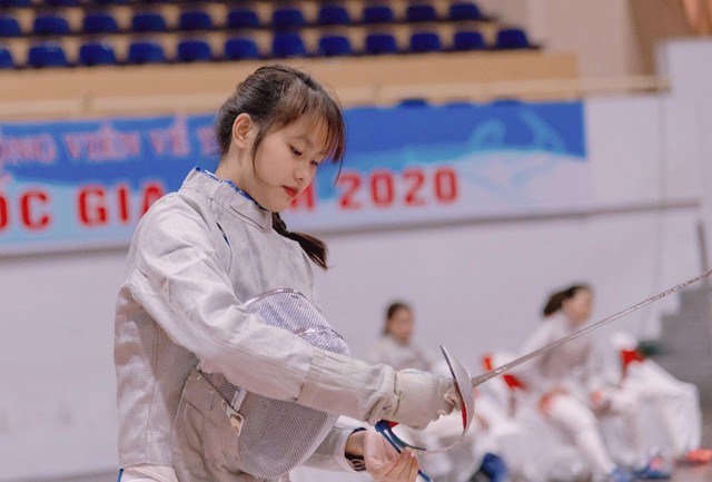 Hot girl đấu kiếm Việt Nam gây sốt tại SEA Games 33 được khen đẹp như Hoa hậu Đỗ Thị Hà là ai? - Ảnh 1. Hot girl đấu kiếm Việt Nam gây sốt tại SEA Games 33 được khen đẹp như Hoa hậu Đỗ Thị Hà là ai? - Ảnh 1.