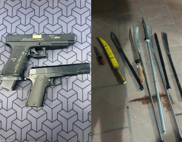 Hà Nội: Kiểm tra nhóm 'quái xế' đầu trần lượn phố đêm, lộ ra kho 'hàng nóng' cất giấu - Ảnh 2. Hà Nội: Kiểm tra nhóm 'quái xế' đầu trần lượn phố đêm, lộ ra kho 'hàng nóng' cất giấu - Ảnh 2.