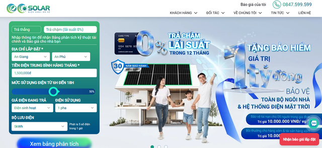 Người dân có thể tự tính chi phí lắp điện mặt trời trong 30 giây với CoCo Solar - Ảnh 3. Người dân có thể tự tính chi phí lắp điện mặt trời trong 30 giây với CoCo Solar - Ảnh 3.