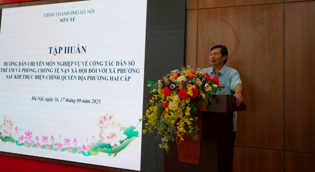 Hà Nội tập huấn nghiệp vụ lĩnh vực dân số, trẻ em và phòng chống tệ nạn xã hội - Ảnh 1. Hà Nội tập huấn nghiệp vụ lĩnh vực dân số, trẻ em và phòng chống tệ nạn xã hội - Ảnh 1.