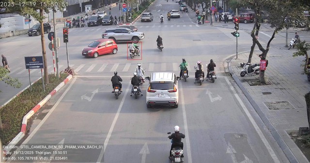 Danh s&aacute;ch 181 trường hợp vi phạm giao th&ocirc;ng bị Camera AI ghi h&igrave;nh ng&agrave;y 20/12 - Ảnh 1.