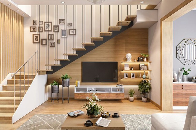 Hướng cầu thang ngược chiều kim đồng hồ có tốt không? - Ảnh 1.