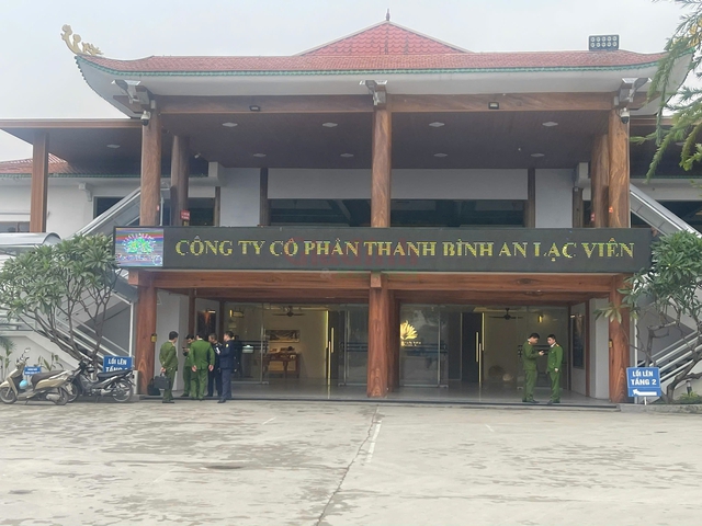 Lực lượng chức năng tỉnh Nam Định xuất hiện tại Công ty CP Thanh Bình An Lạc Viên- Ảnh 2.