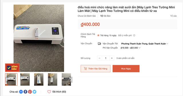 Điều hòa mini, quạt điều hòa xách tay bán tràn lan: Chất lượng thật hay 'phí tiền'?- Ảnh 2. Điều hòa mini, quạt điều hòa xách tay bán tràn lan: Chất lượng thật hay 'phí tiền'?- Ảnh 2.