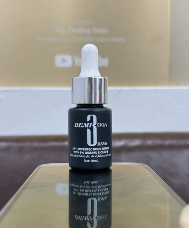 Có tên trong danh sách mỹ phẩm làm giả ở Bắc Giang, serum hỗ trợ giảm mụn 'Demi skin 3 day' đang đánh lừa người tiêu dùng bằng quảng cáo như thế nào?- Ảnh 2. Có tên trong danh sách mỹ phẩm làm giả ở Bắc Giang, serum hỗ trợ giảm mụn 'Demi skin 3 day' đang đánh lừa người tiêu dùng bằng quảng cáo như thế nào?- Ảnh 2.