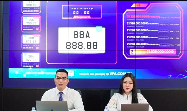 Tin sáng 23/5: Giá biển số siêu VIP 88A-888.88; Báo cáo kết quả ban đầu về lô mỹ phẩm bị thu hồi do ca sĩ Đoàn Di Băng quảng cáo - Ảnh 1. Tin sáng 23/5: Giá biển số siêu VIP 88A-888.88; Báo cáo kết quả ban đầu về lô mỹ phẩm bị thu hồi do ca sĩ Đoàn Di Băng quảng cáo - Ảnh 1.