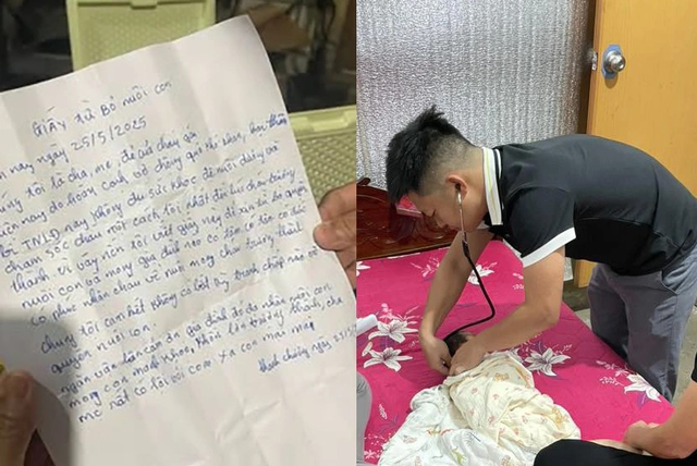 Xót thương bé sơ sinh bị bỏ rơi kèm tờ giấy đẫm nước mắt- Ảnh 1.