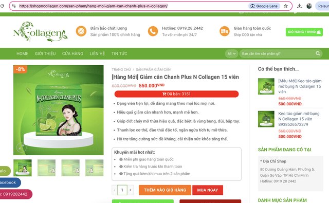 Ngân Collagen quảng cáo, bán nhiều sản phẩm giảm cân khi chưa cấp phép, Cục An toàn thực phẩm yêu cầu khẩn trương vào cuộc, kiểm tra - Ảnh 5.