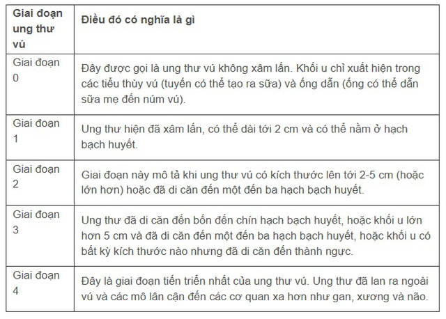 Những điều cần biết về các giai đoạn ung thư vú - Ảnh 2. Những điều cần biết về các giai đoạn ung thư vú - Ảnh 2.