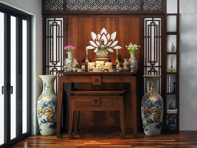 Những lưu ý khi bài trí bàn thờ Phật- Ảnh 2. Những lưu ý khi bài trí bàn thờ Phật- Ảnh 2.
