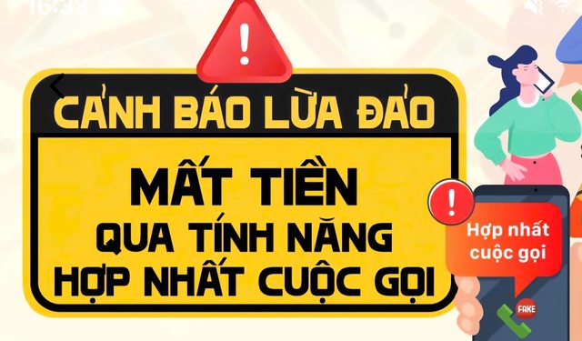 Cảnh báo thủ đoạn lừa đảo bằng tính năng hợp nhất cuộc gọi- Ảnh 1. Cảnh báo thủ đoạn lừa đảo bằng tính năng hợp nhất cuộc gọi- Ảnh 1.